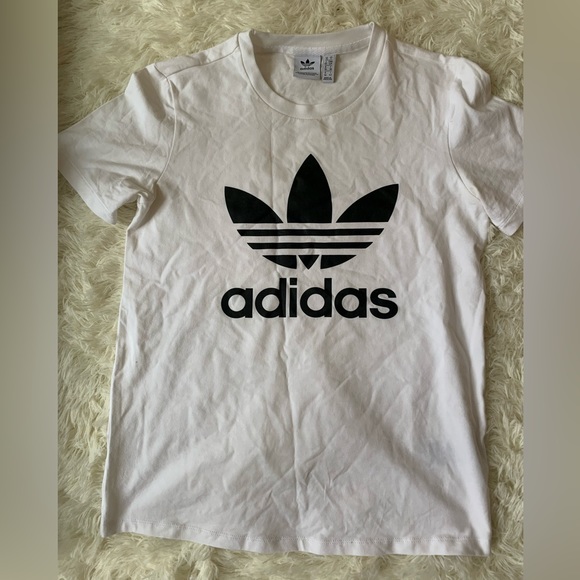 Adidas white T shirt size Small - Picture 1 of 2